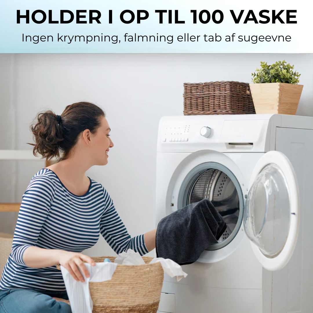 Wonder Cloth™ Suger alt op, efterlader nul striber